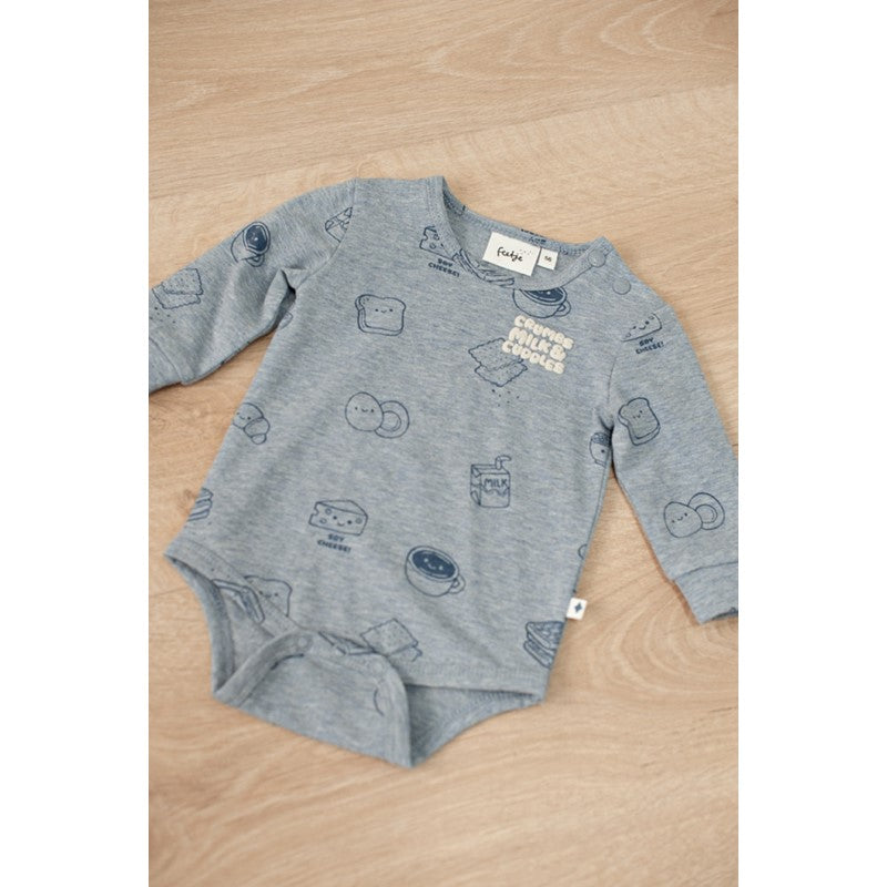 feetje Body -AOP Breakfast Buddy Blau