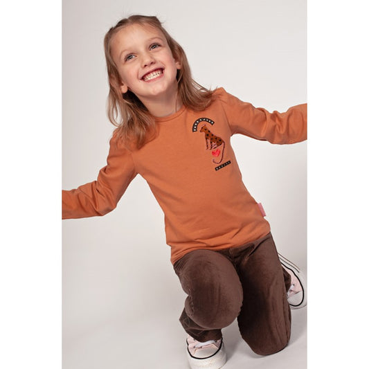 jubel Longsleeve mit Rückendruck - City Chic Camel