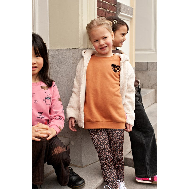 jubel Sweater mit Rückendruck Relaxed Fit - City Chic Camel
