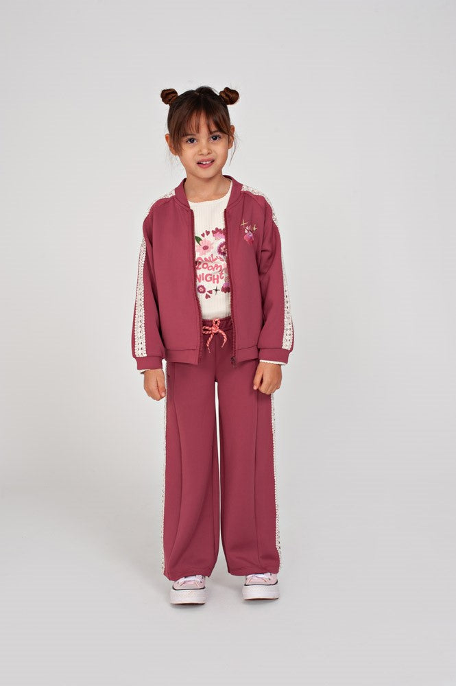 Jubel Sportliche Hose Moon Flowers  Mauve 92200521
