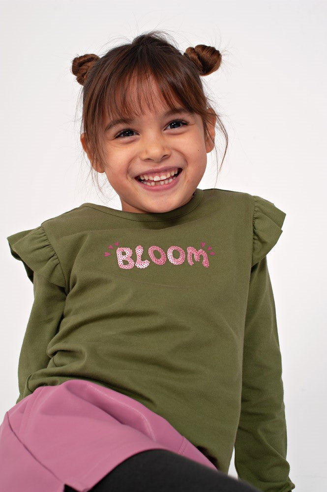 Jubel Longsleeve Moon Flowers Olive  91600467