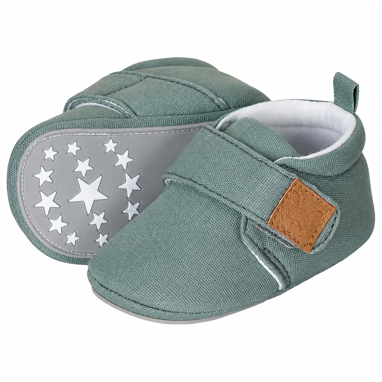 Sterntaler Baby Krabbelschuhe 2302365 – Steingrün