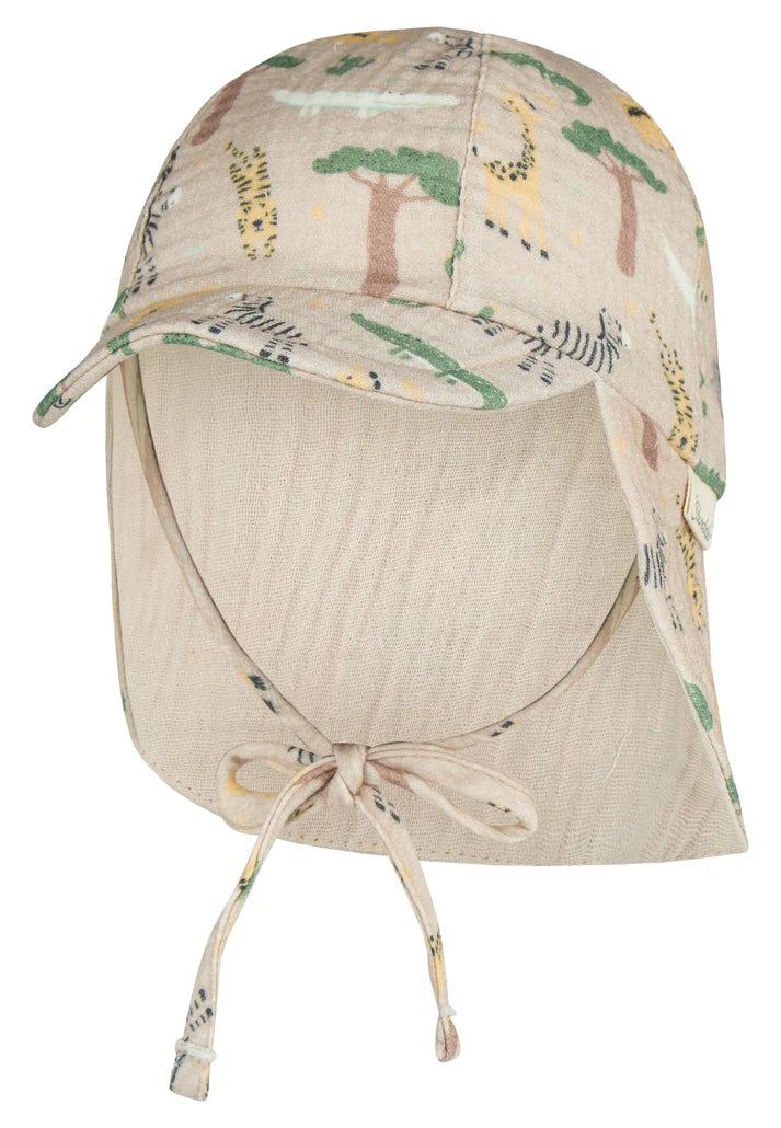 Sterntaler Schirmmütze UV30 mit Nackenschutz 1602632 –  Safari Beige