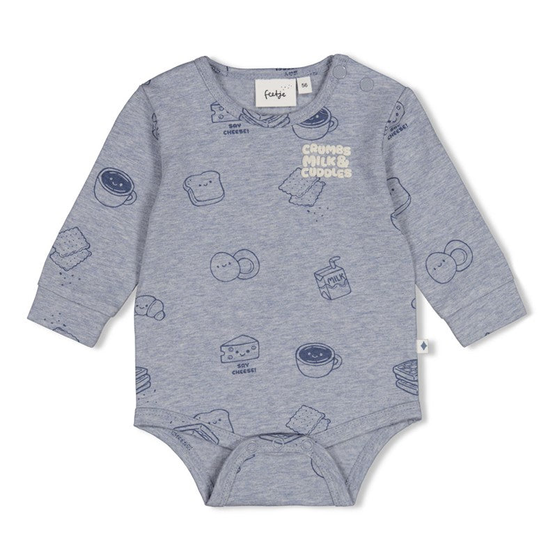 feetje Body -AOP Breakfast Buddy Blau