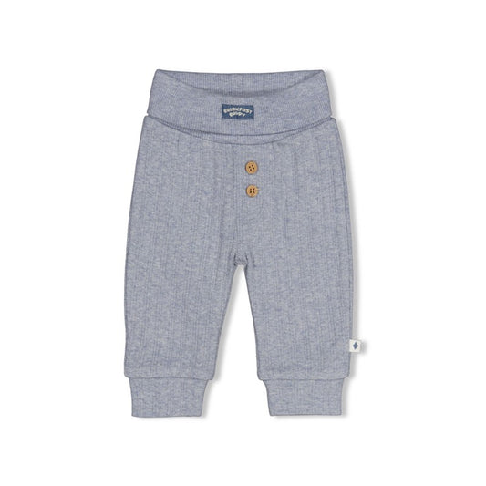 feetje Geriptes Hose - Breakfast Buddy Blue Melange