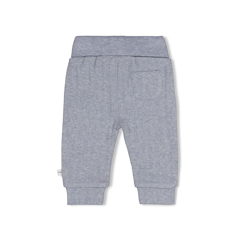 feetje Geriptes Hose - Breakfast Buddy Blue Melange