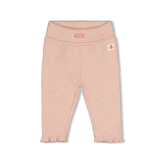 feetje Gerippte Hose - Fall in Love Pink Melange
