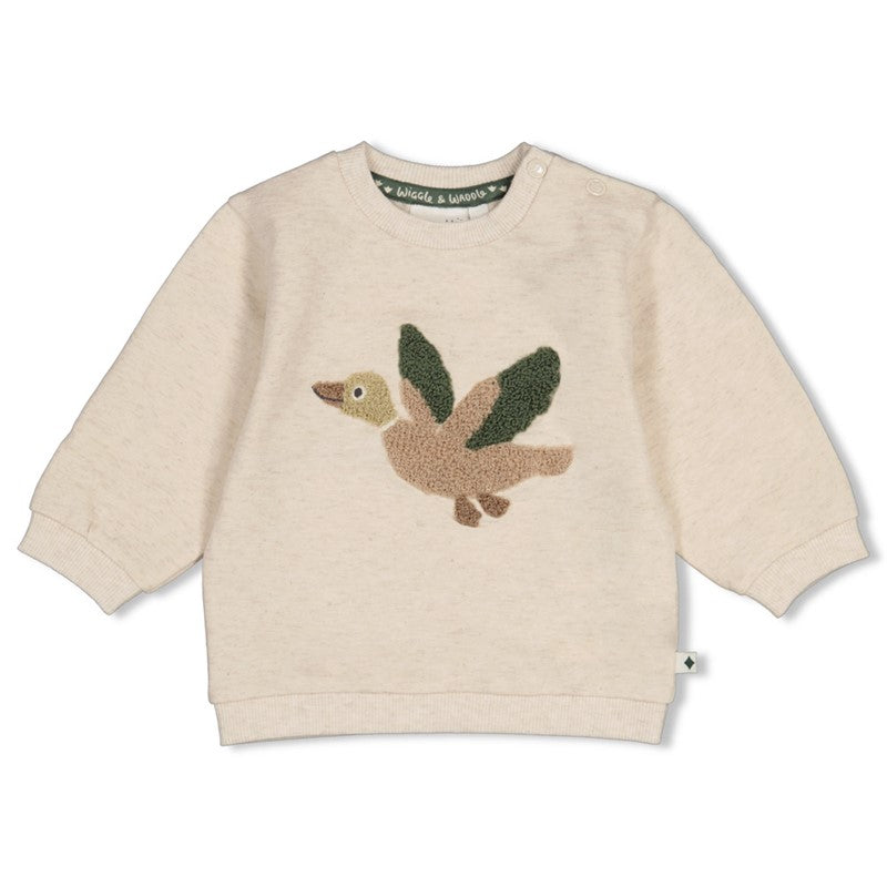 feetje Sweater - Wiggle and Waddle 51602840 – Natur Melange