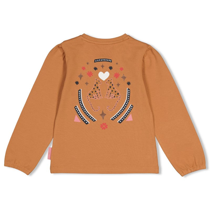 jubel Longsleeve mit Rückendruck - City Chic Camel