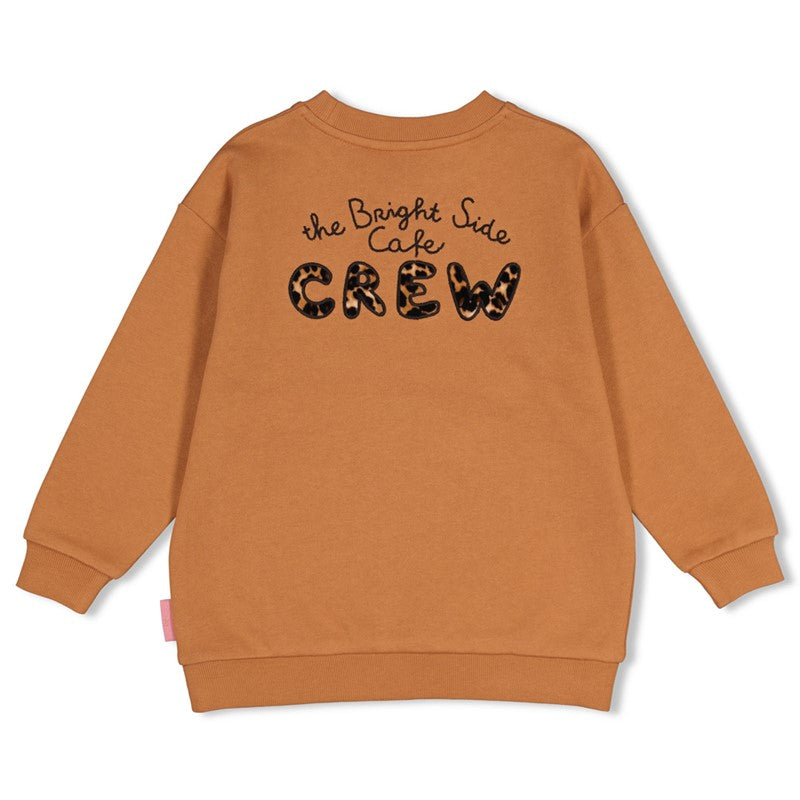 jubel Sweater mit Rückendruck Relaxed Fit - City Chic Camel