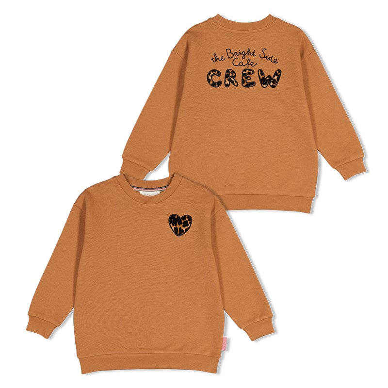 jubel Sweater mit Rückendruck Relaxed Fit - City Chic Camel