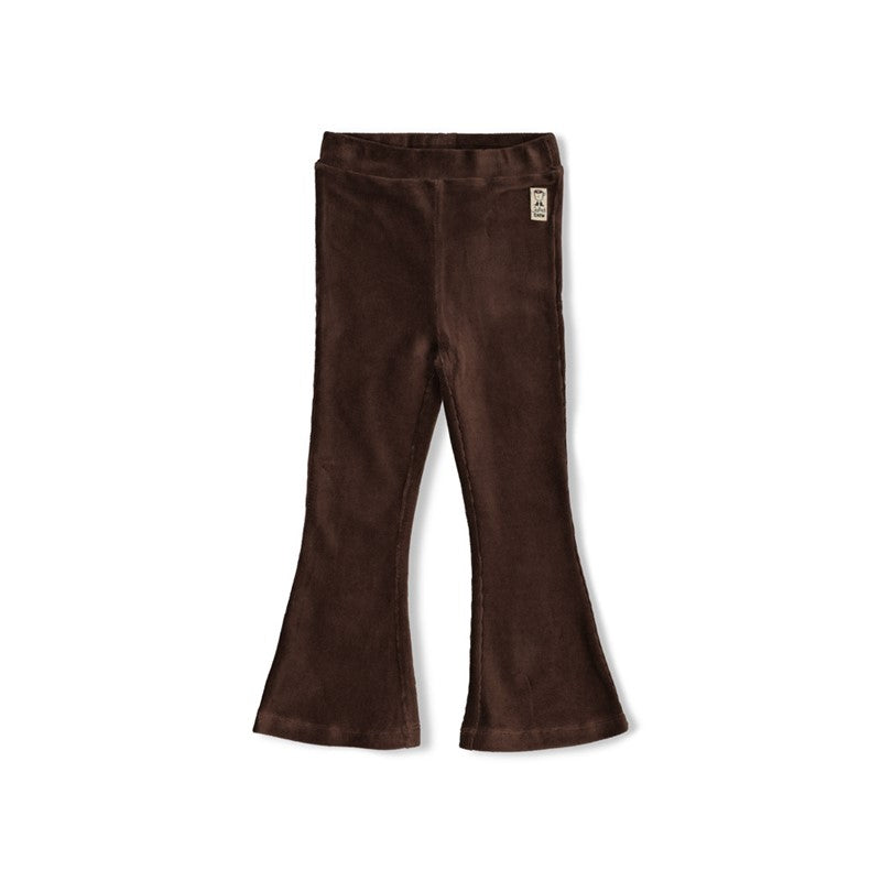 jubel Gerippte Schlaghose Samt - City Chic Brown