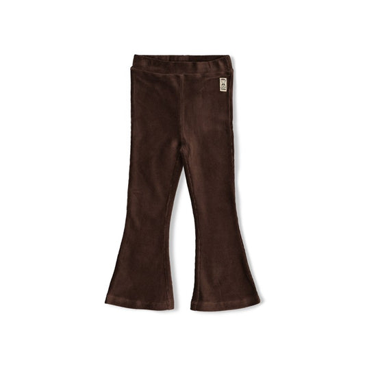 jubel Gerippte Schlaghose Samt - City Chic Brown