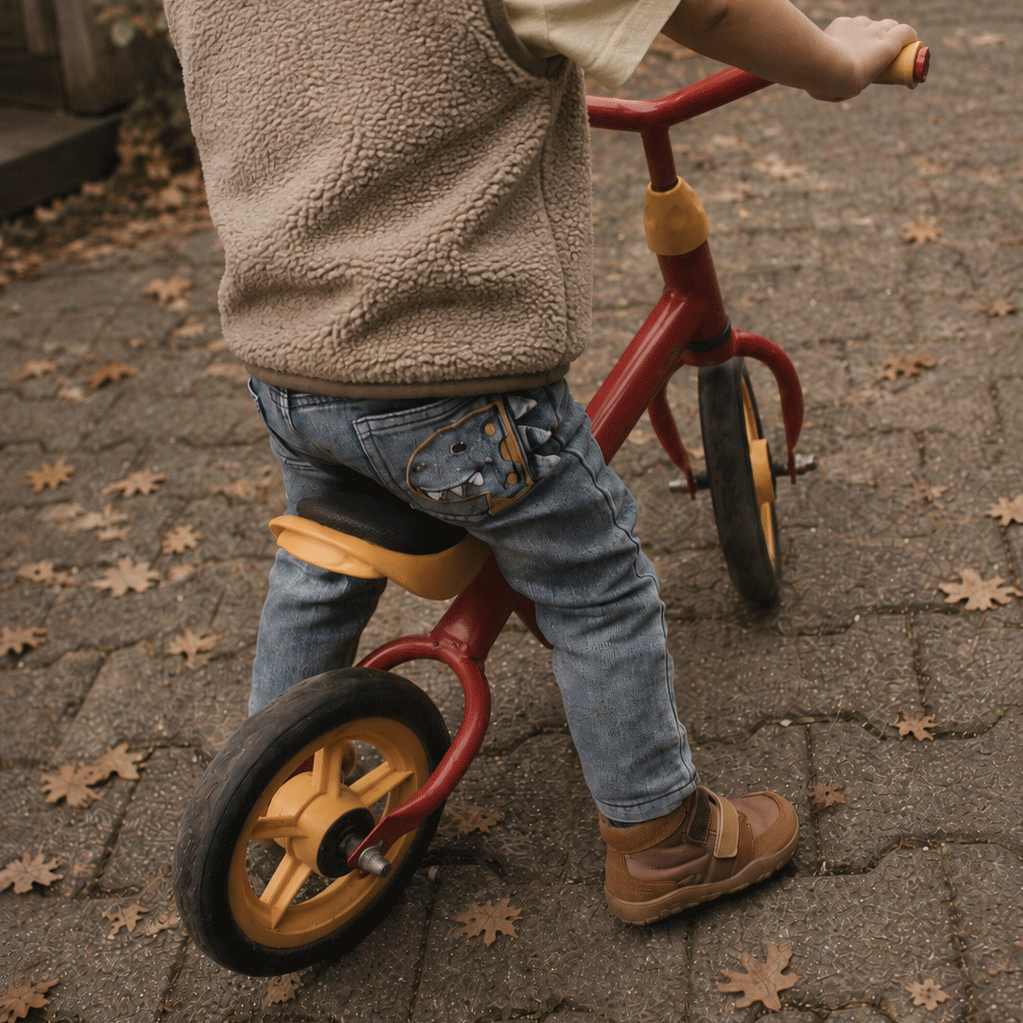 bLIFESTYLE Barfuß-Halbschuh biberSTYLE KIDS in haselnuss bei MINIBEB