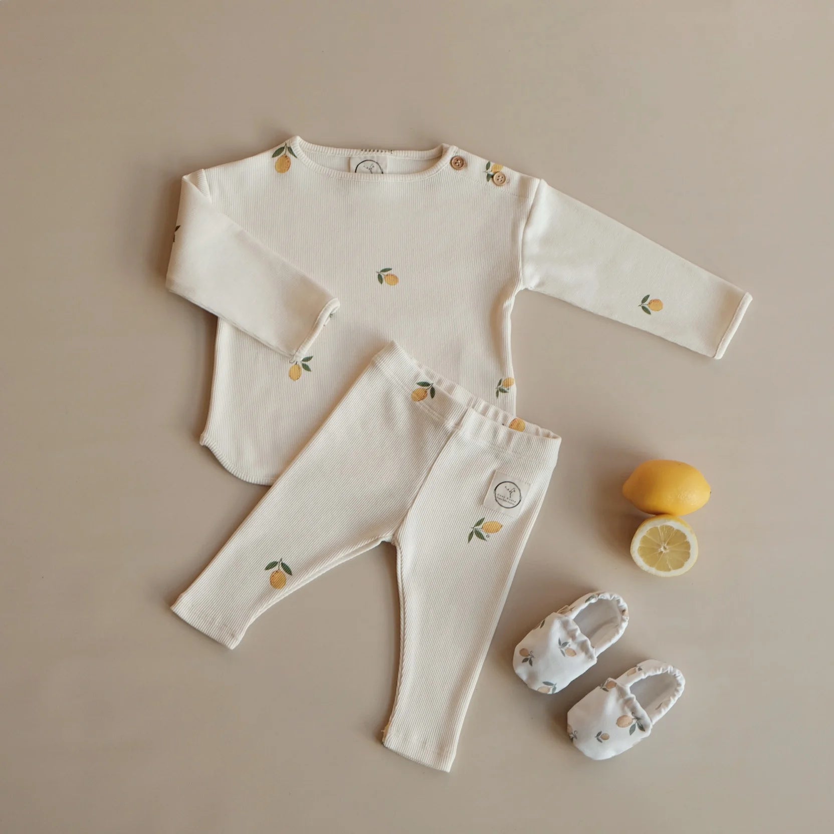 Cosy Roots Organic Rib Sweatshirt - Pure Lemon