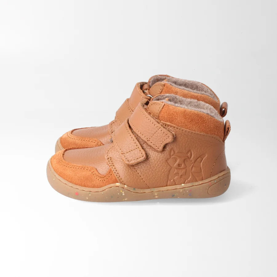 bLIFESTYLE VEGAN Barfuß-Halbschuh WaschbärSTYLE haselnuss