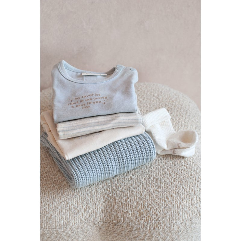 feetje Gerippte Hose Ringel - The Magic is in You blau