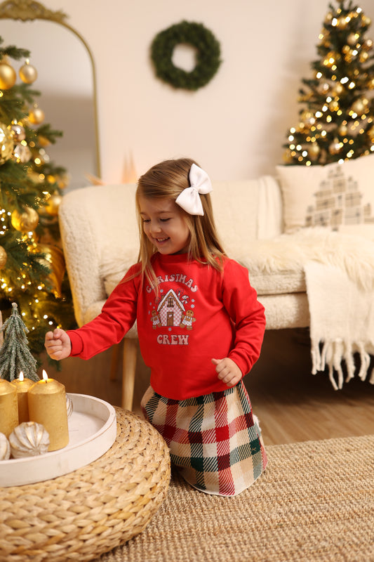 Christmas Crew Kinder Sweatshirt unisex rot