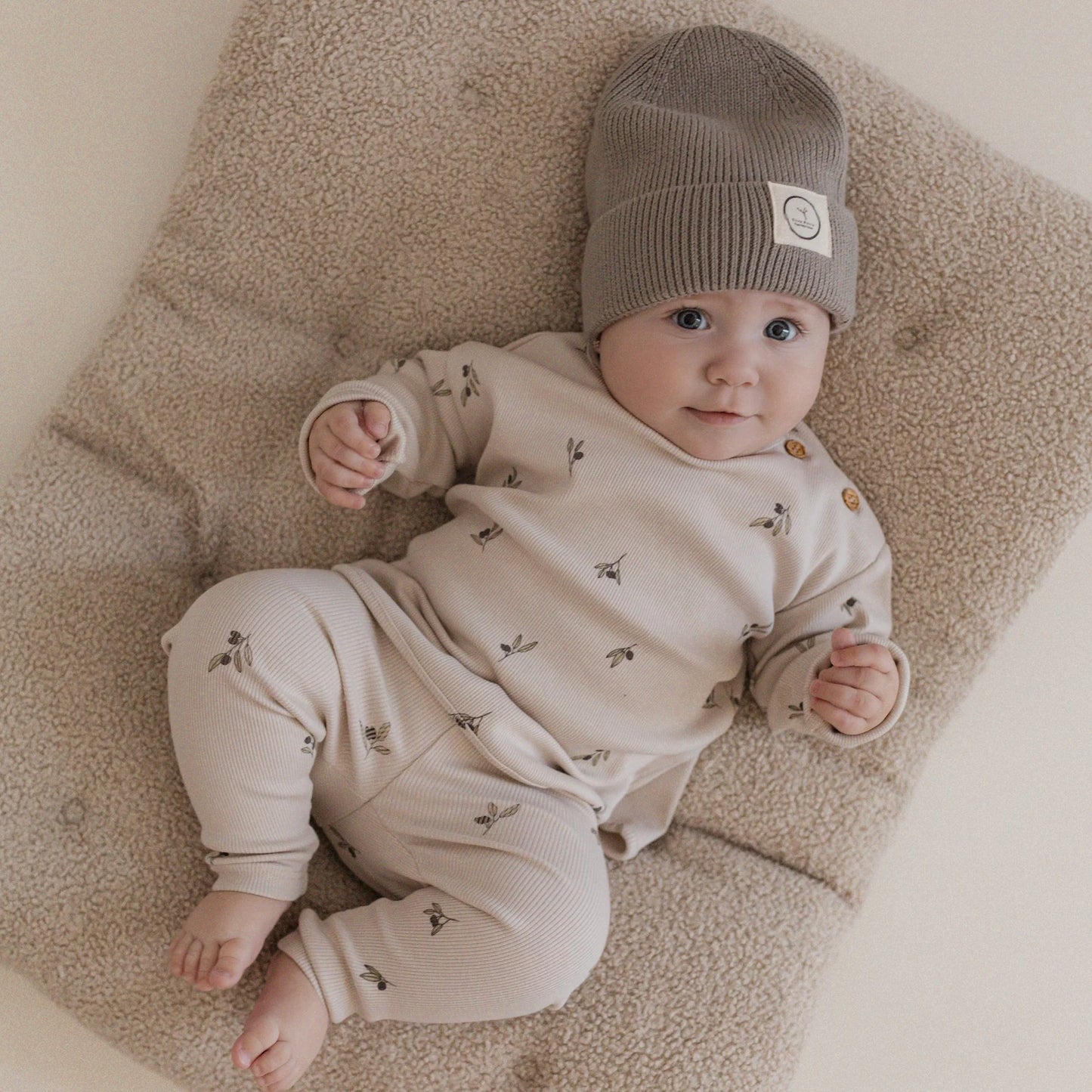 Cosy Roots Organic Rib Leggings - Tiny Olives