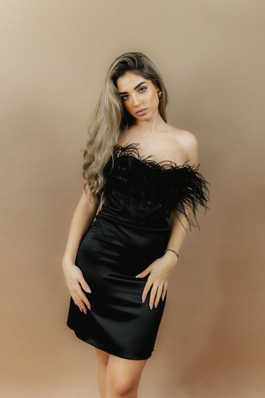 MYMAR Design Mode -Satin Kleid