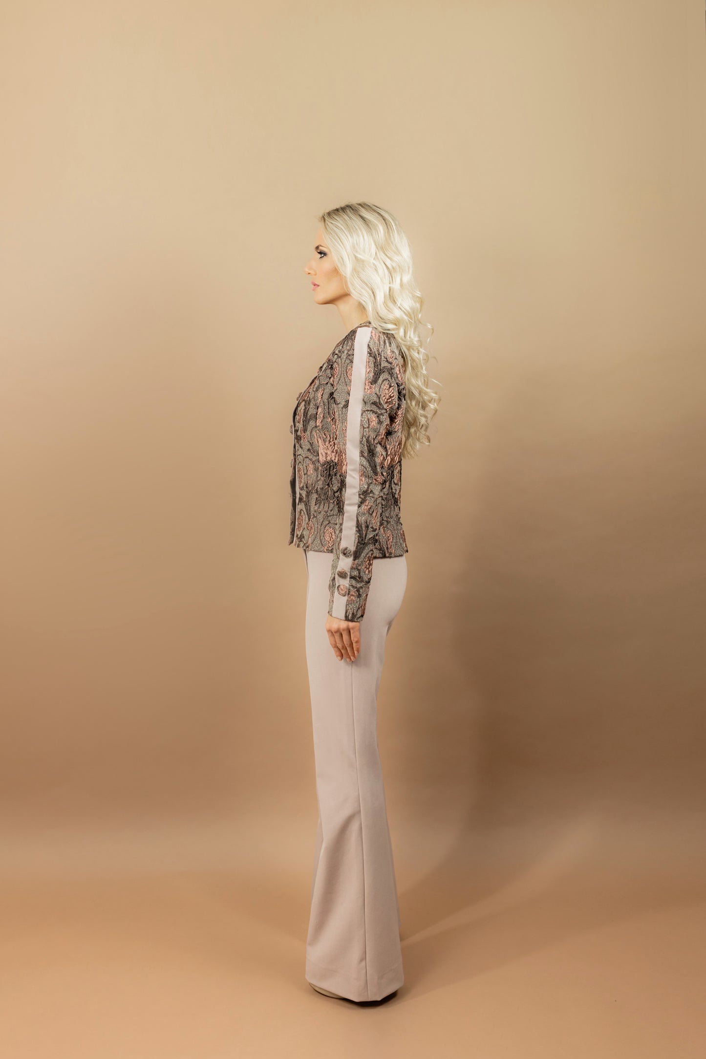 MYMAR Deisgn Mode - Blazer Blumen Unikat