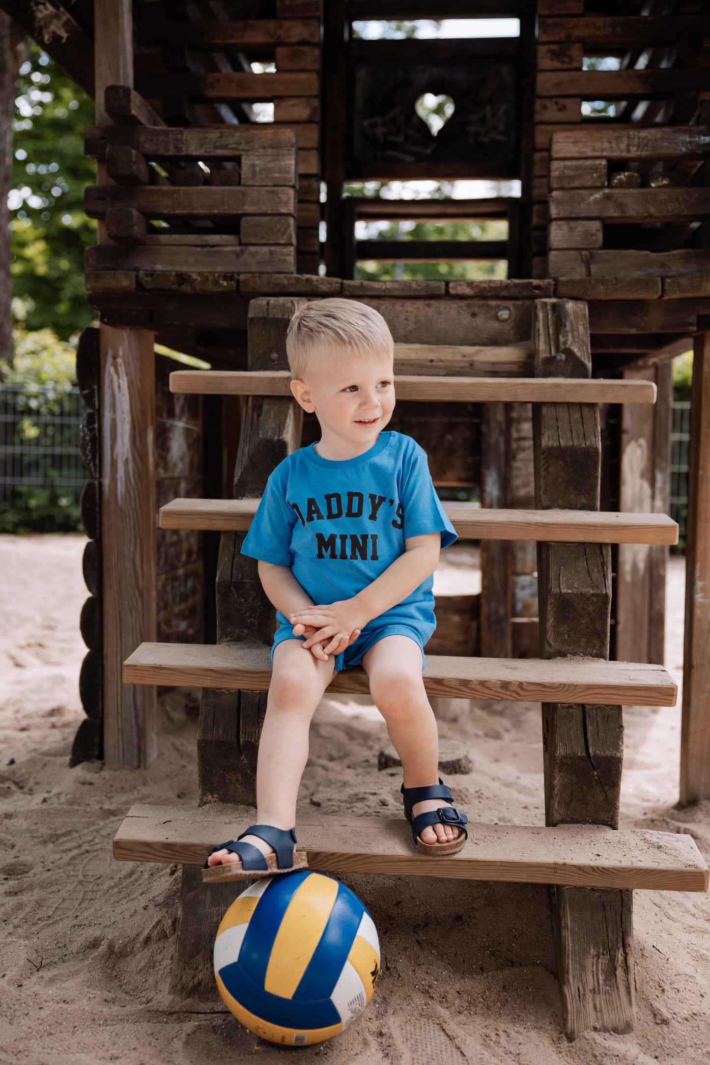 "Daddy's mini" T-Shirt blau