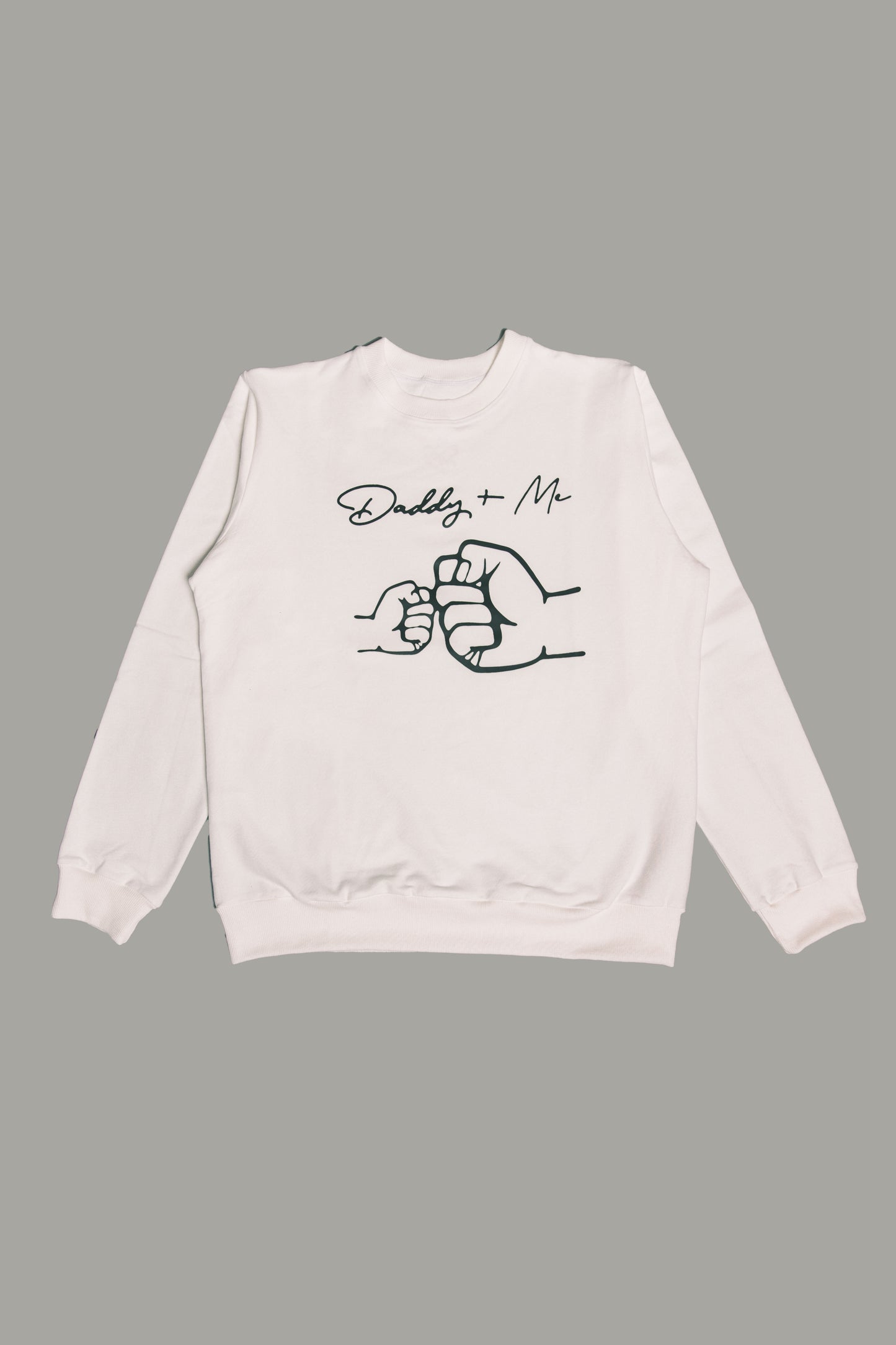 "Daddy & Me" Sweatshirt weiß