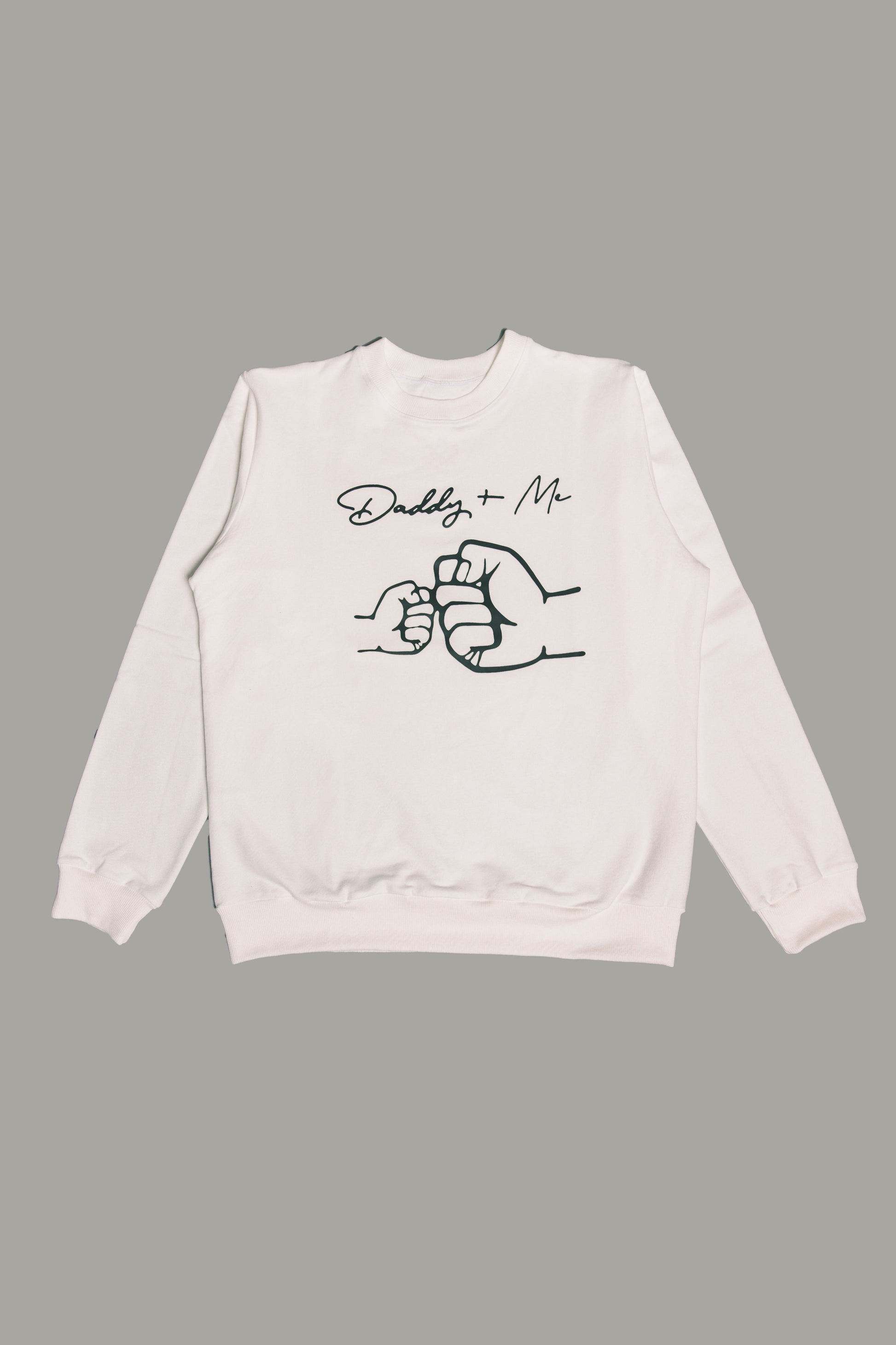 "Daddy & Me" Sweatshirt weiß