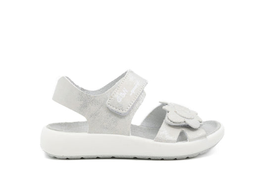 Sport Silver Sandalette/Memory Sohle