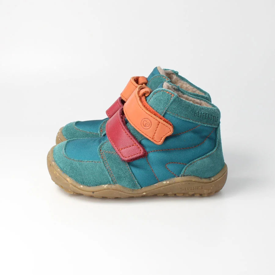 bLIFESTYLE Barfuß-Halbschuh biberSTYLE TEX BREIT petrol