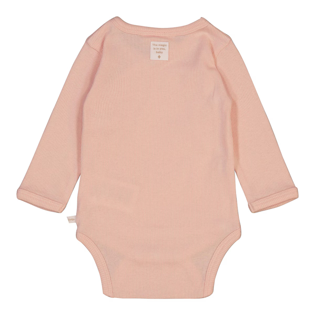 feetje Wickelbody langarm Ripp rosa