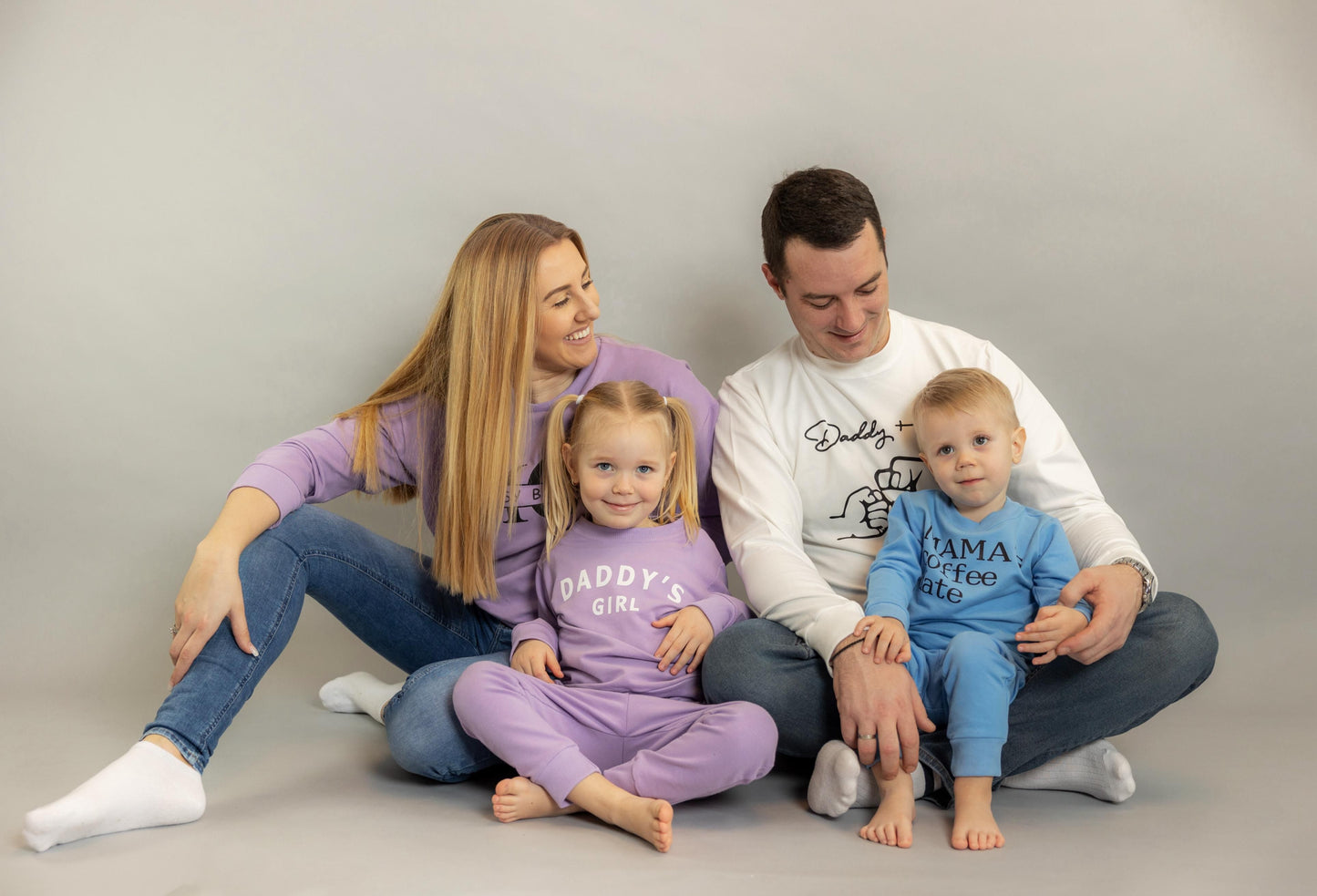 "Daddy & Me" Sweatshirt weiß