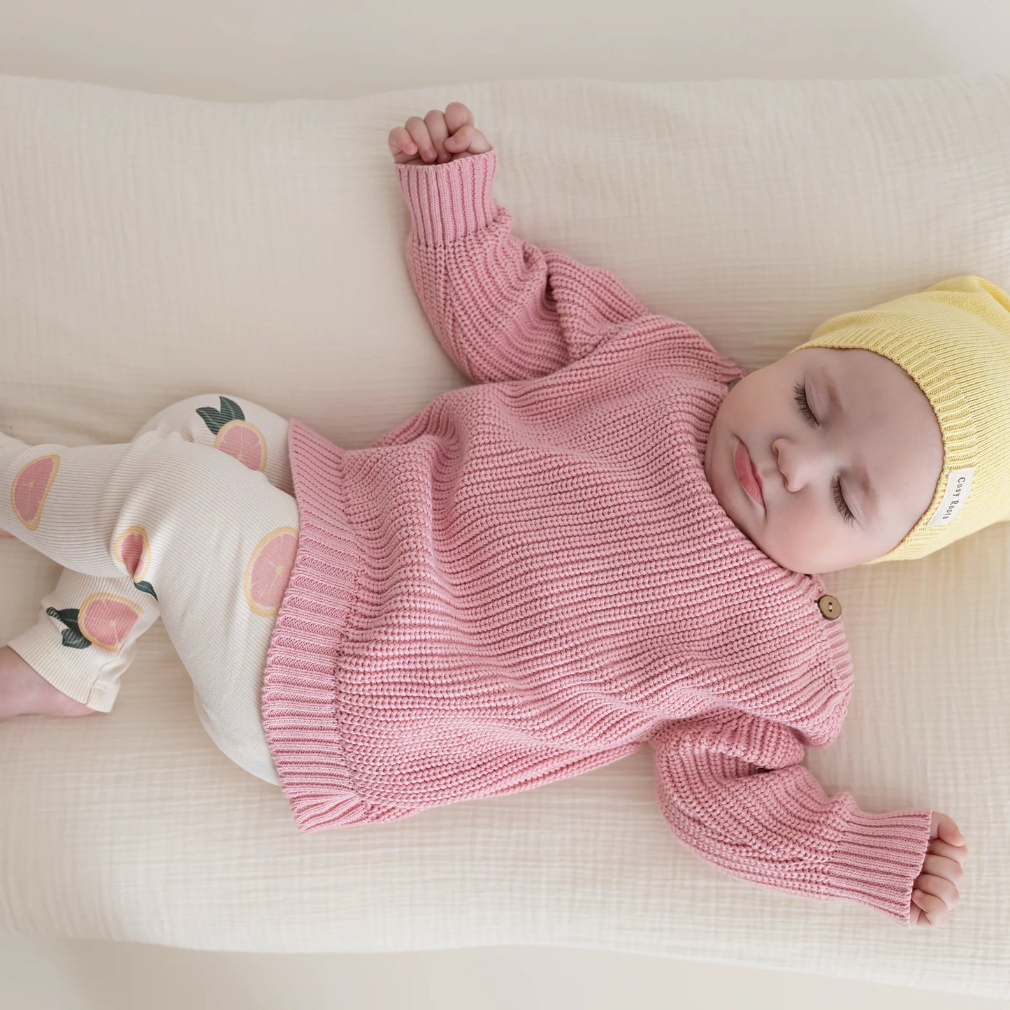 Cosy Roots Organic Rib Leggings - Little Grapefruits