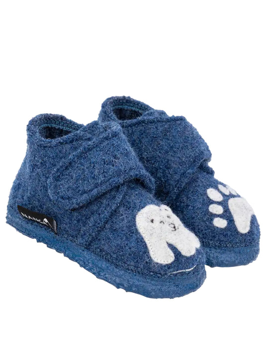 Nanga Little Polar Bear Blau Hausschuhe
