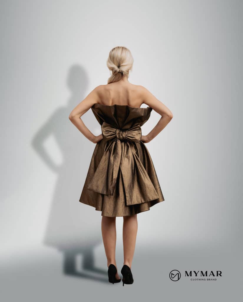 MYMAR Italy Design Mode -Goldene Mantel A-Linie