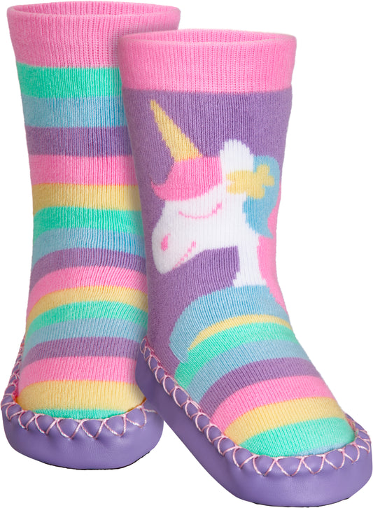 Kinder Antirutschsocken/ Hausschuh Einhorn
