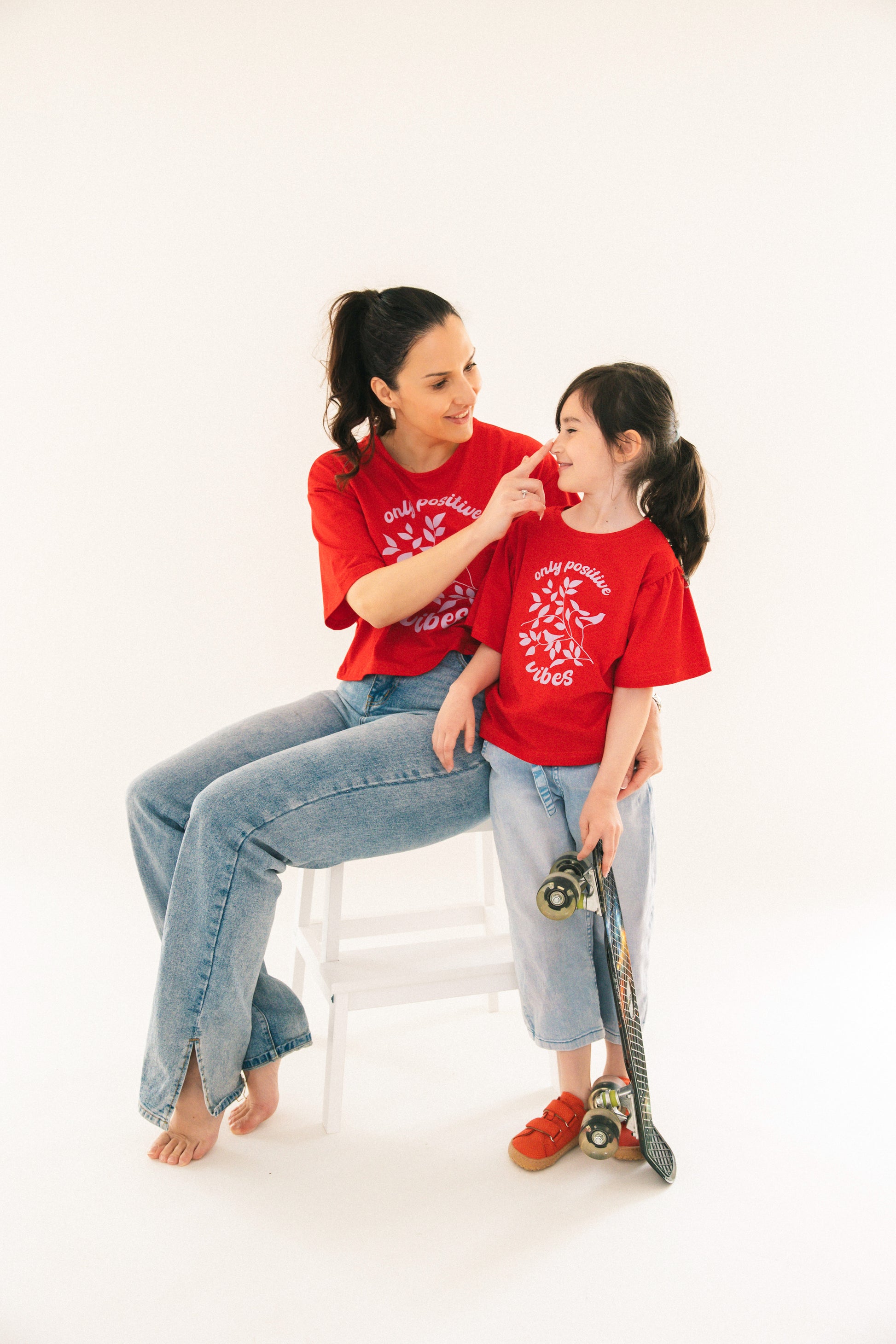 Positive Vibes Mädchen T-Shirt