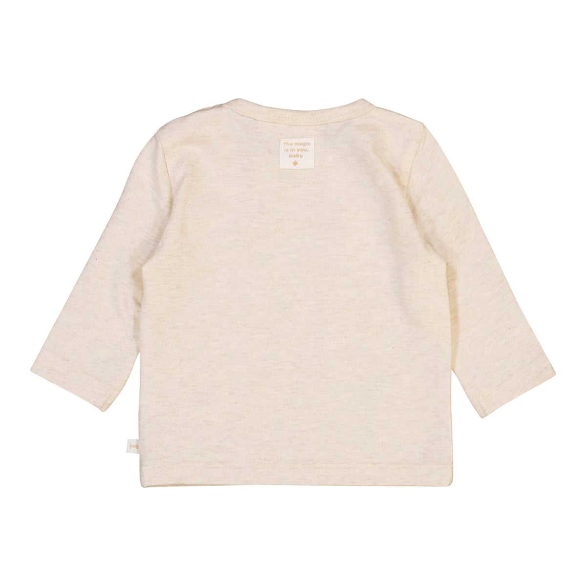 feetje Shirt langarm Favorite place in the world taupe