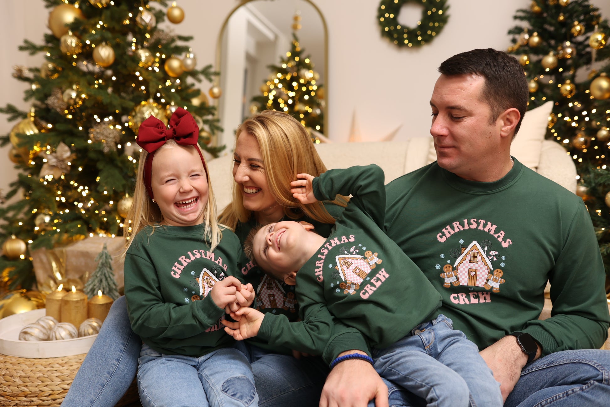 Christmas Crew Männer Sweatshirt grün