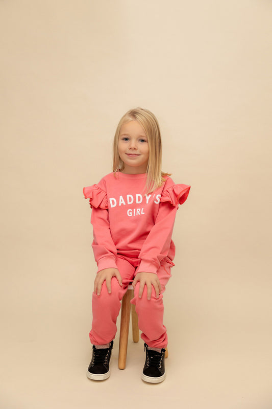 "Daddy's girl" Sportanzug rosa