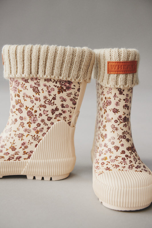 Wheat Gummistiefel Thermo-Wathose Rose Flowers