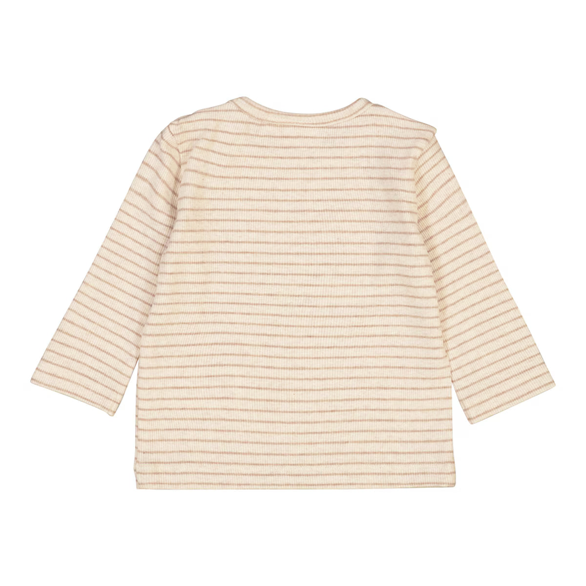 feetje Shirt langarm Ringel Ripp taupe