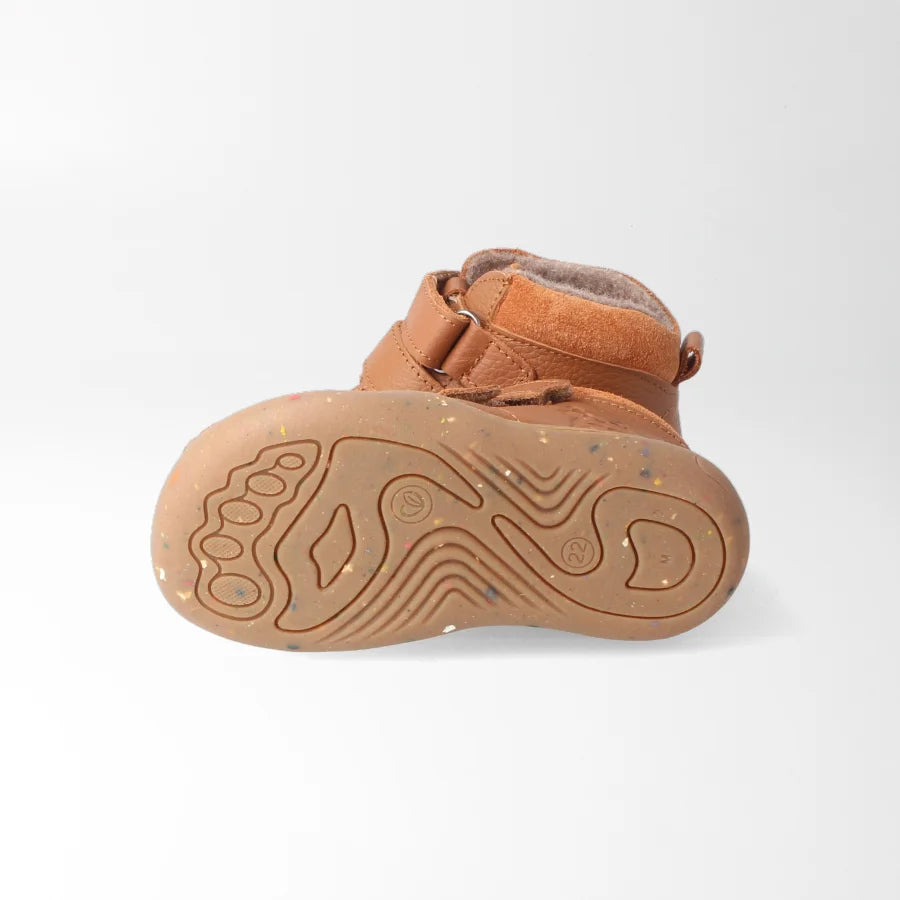 bLIFESTYLE VEGAN Barfuß-Halbschuh WaschbärSTYLE haselnuss