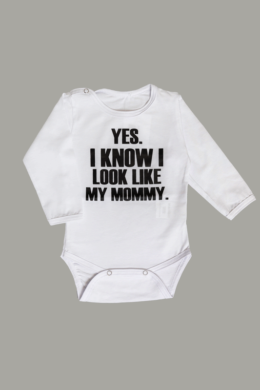 "I look like my mommy" Body weiß