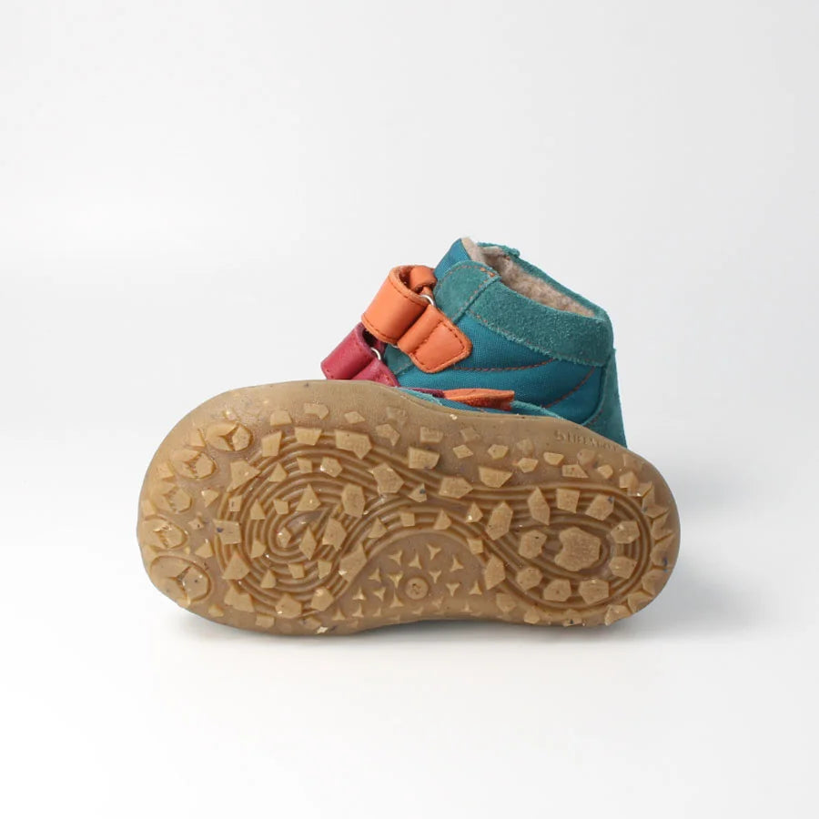 bLIFESTYLE Barfuß-Halbschuh biberSTYLE TEX BREIT petrol