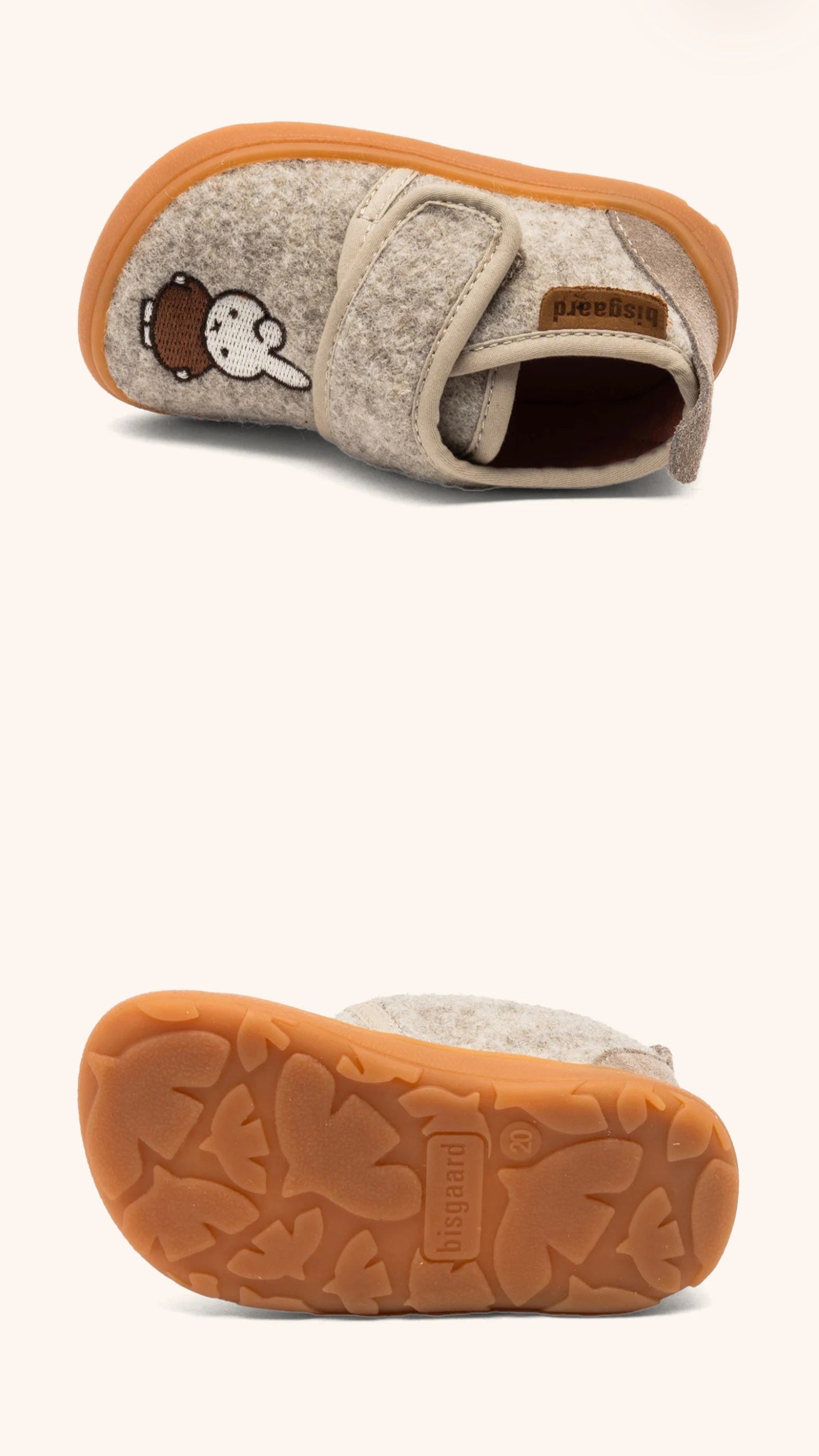 Miffy x Bisgaard Barefoot Basic Sand Hausschuhe