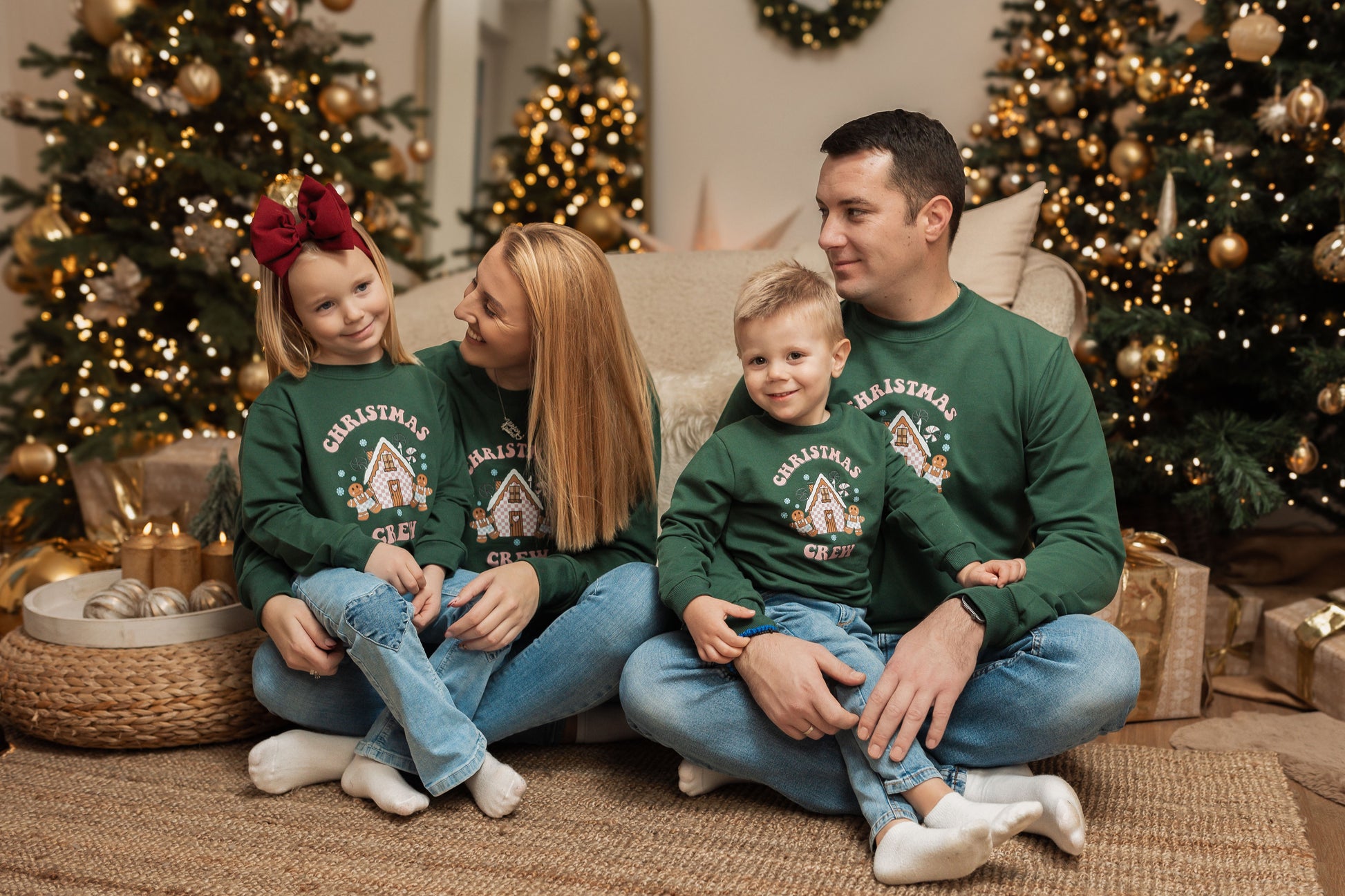 Christmas Crew Frauen Sweatshirt grün