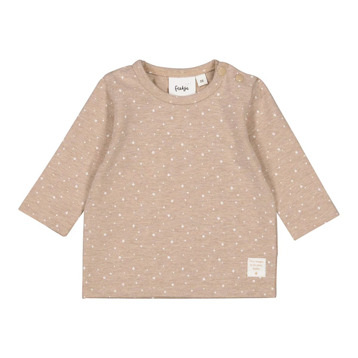 feetje Shirt langarm Magic taupe