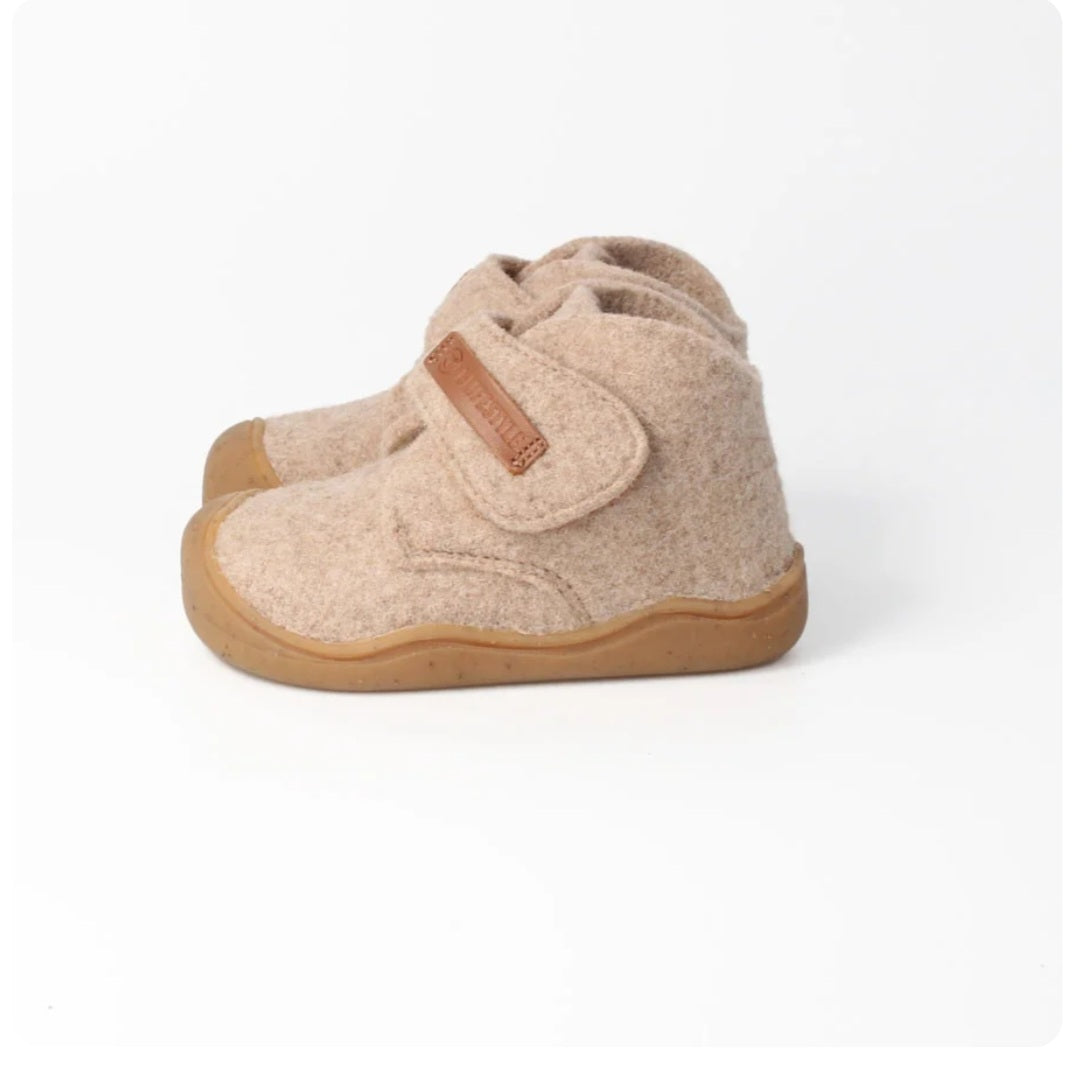 bLIFESTYLE Marmota Merinowolle Beige Hausschuhe