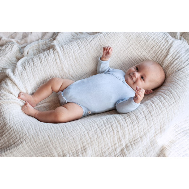 feetje Gerippte Wickelbody - The Magic is in You blau